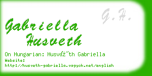 gabriella husveth business card